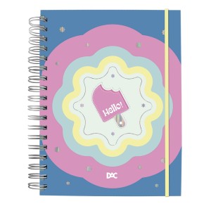 Caderno Smart Universitário Hello com 80 Folhas Reposicionáveis 90g DAC 4064