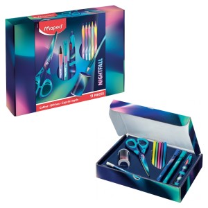 Kit Escolar Box Nightfall 11 Peças Maped