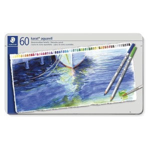 Lápis de Cor Aquarelável com 60 Cores Karat Aquarell Staedtler