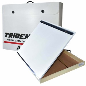 Prancheta Portátil Formato A2 com Inclinação e Régua Paralela MOD. 5002A Trident