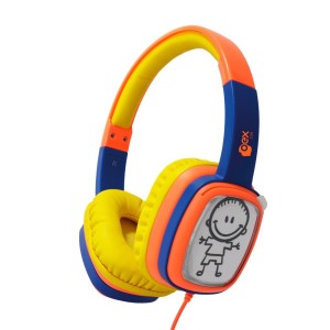 Headphone Cartoon HP302 Fone de Ouvido Infantil Laranja e Azul Oex