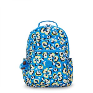 Mochila Kipling Seoul Leopard Floral