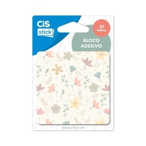 Bloco Adesivo Stick Notes Boho Floral CiS