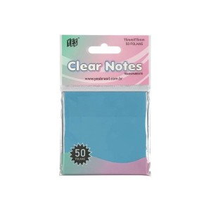 Bloco Adesivo Transparente Clear Notes em Pet YES