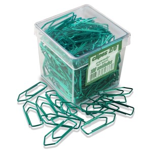 Clipes 2/0 Verde com 100 Unidades ACC