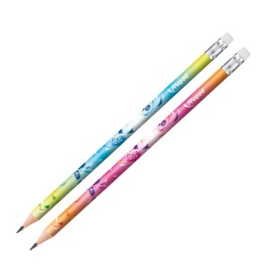 Lápis Grafite HB Mini Cute Woodfree com Borracha Maped