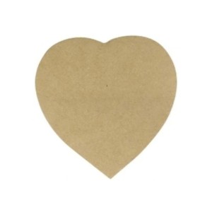 Bloco Adesivo Kraft Formato de Coração Eagle