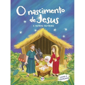 Livro O Nascimento de Jesus Meu Livro Bíblico de Colorir Ciranda Cultural