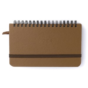 Agenda Planner Semanal Wire-o Clássica Office Caramelo 2024 Cicero