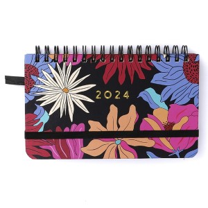 Agenda Planner Semanal Wire-o Tropicália Preto Office 2024 Cicero