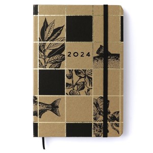 Agenda Planner Semanal Kraft Relicário em Molduras 2024 Cicero