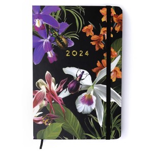 Agenda Planner Semanal Anotações Joia Natural Insecta Noite 2024 Cicero