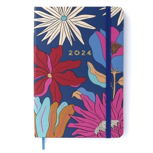 Agenda Planner Semanal Anotações Tropicália Azul 2024 Cicero