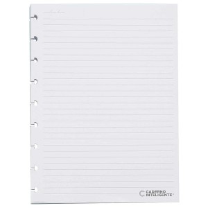 Refil para Caderno Grande Pautado 90g Caderno Inteligente