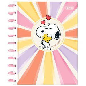 Caderno Tilidisco Capa Dura Universitário Snoopy 160 Folhas Tilibra