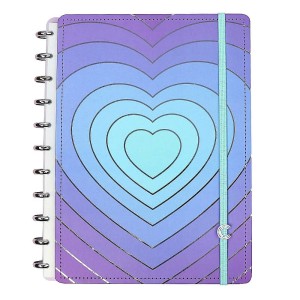 Caderno Inteligente Mystic Glow Planeta das Gêmeas Grande 80 Folhas