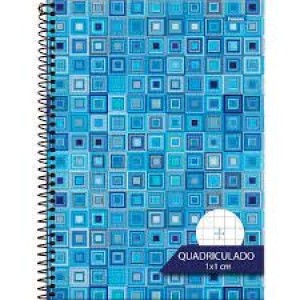 CADERNO QUADRICULADO 1X1 CD universitario
