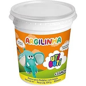 MASSA DE MODELAR C/ARGILA 500G UTI GUTI
